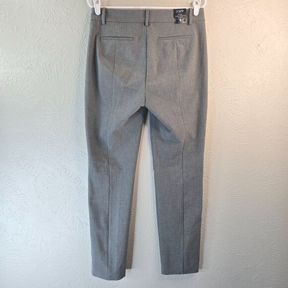 J Crew Stright Dress Pants Sz 6 Gray Minimalist Work Career Full Length Trousers - Picture 6 of 13